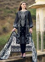 Pure Cotton Black Festival Wear Digital Printed Straight Suit